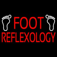 Red Foot Refle ology Enseigne Néon