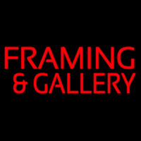 Red Framing And Gallery Enseigne Néon