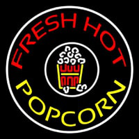 Red Fresh Hot Yellow Popcorn Enseigne Néon