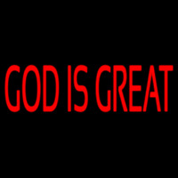 Red God Is Great Enseigne Néon