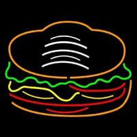 Red Green Burger Logo Enseigne Néon