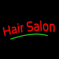 Red Hair Salon Green Line Enseigne Néon
