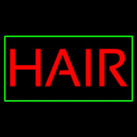 Red Hair With Green Border Enseigne Néon