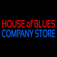 Red House Of Blues Blue Company Store Enseigne Néon