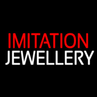 Red Imitation White Jewelry Enseigne Néon