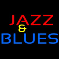 Red Jazz And Blue Blues Block Enseigne Néon