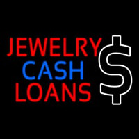 Red Jewelry Cash Loans Enseigne Néon