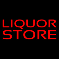 Red Liquor Store Enseigne Néon