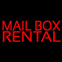 Red Mail Bo  Rentals Block Enseigne Néon
