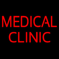 Red Medical Clinic Enseigne Néon