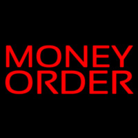 Red Money Order Enseigne Néon