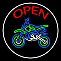 Red Open Bike Logo Enseigne Néon