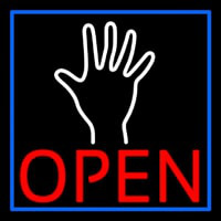 Red Open Psychic Blue Border Enseigne Néon