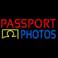 Red Passport Blue Photos Enseigne Néon