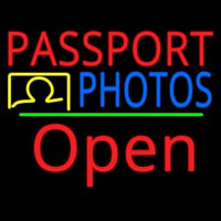 Red Passport Blue Photos With Open 2 Enseigne Néon