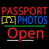 Red Passport Blue Photos With Open 3 Enseigne Néon