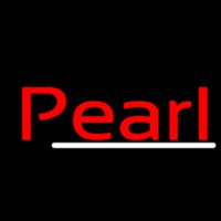 Red Pearl White Line Enseigne Néon