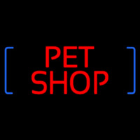 Red Pet Shop Block Enseigne Néon