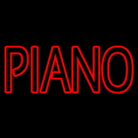 Red Piano Block Enseigne Néon