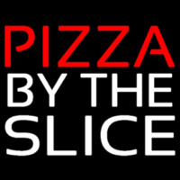 Red Pizza By The Slice Enseigne Néon