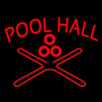 Red Pool Hall Enseigne Néon