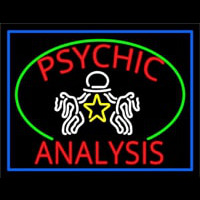 Red Psychic Analysis With Logo Enseigne Néon