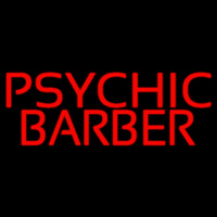 Red Psychic Barber Enseigne Néon