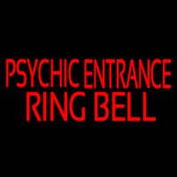 Red Psychic Entrance Ring Bell Enseigne Néon