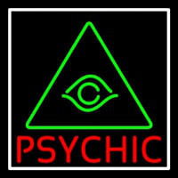 Red Psychic Green Logo Enseigne Néon