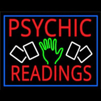 Red Psychic Readings With Logo Enseigne Néon