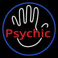 Red Psychic With Border Enseigne Néon