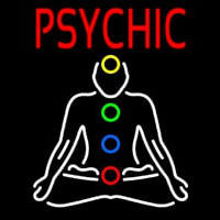 Red Psychic With Logo Enseigne Néon
