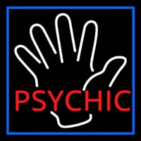 Red Psychic With Palm Enseigne Néon