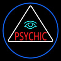 Red Psychic With Turquoise Eye Enseigne Néon