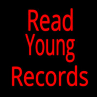 Red Read Young Records Enseigne Néon