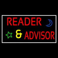 Red Reader Advisor With Border Enseigne Néon
