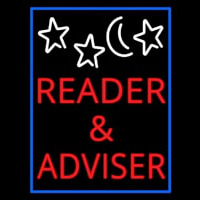 Red Reader And Advisor Enseigne Néon