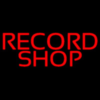 Red Record Shop Block 1 Enseigne Néon