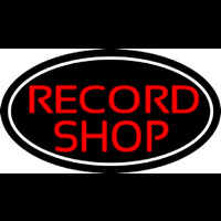 Red Record Shop Block 2 Enseigne Néon