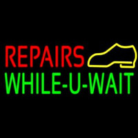 Red Repairs Green While You Wait Enseigne Néon