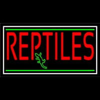 Red Reptiles Block 1 Enseigne Néon