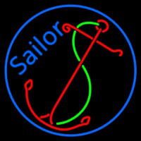 Red Sailor Logo Enseigne Néon