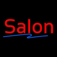 Red Salon Blue Line Enseigne Néon