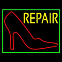Red Sandal Logo Repair With Border Enseigne Néon