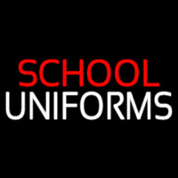 Red School White Uniforms Enseigne Néon