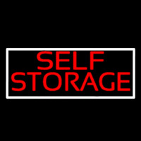 Red Self Storage White Border 1 Enseigne Néon