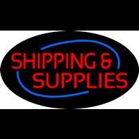 Red Shipping Supplies Deco Style Enseigne Néon