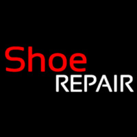 Red Shoe White Repair Enseigne Néon