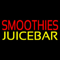 Red Smoothies Juice Bar Yellow Enseigne Néon
