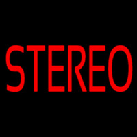 Red Stereo Block Enseigne Néon